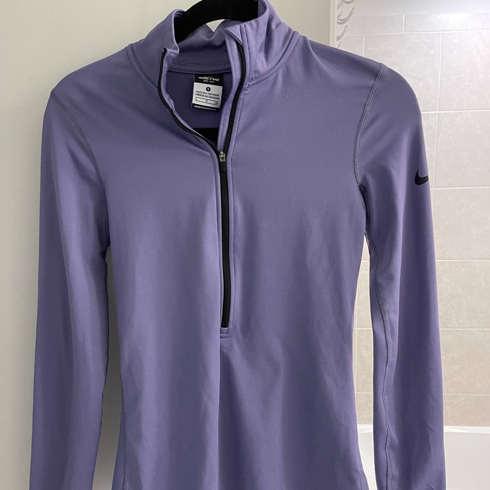 Nike Pro Dri-Fit Purple Quarter Zip Jacket